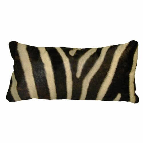 Zebra Skin Bolster Pillow Wildlife Etc
