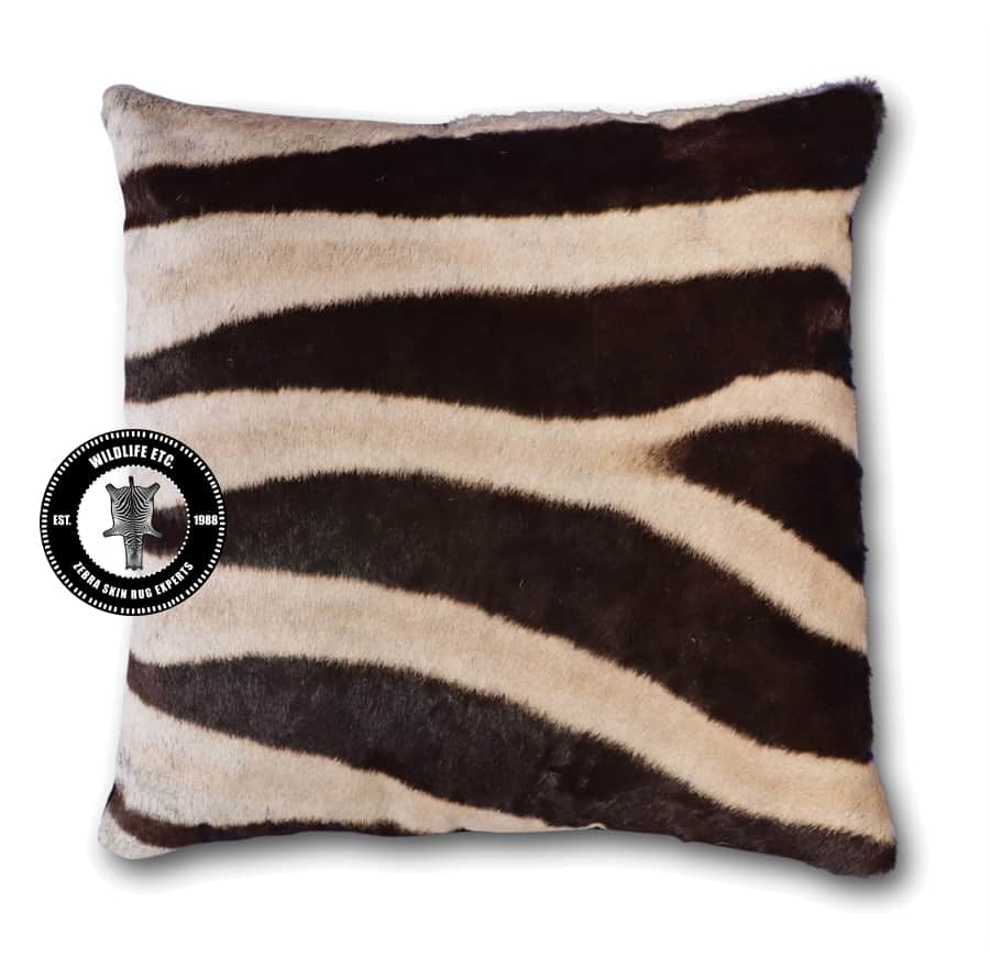 Zebra Skin Pillow 18 x 18 inches