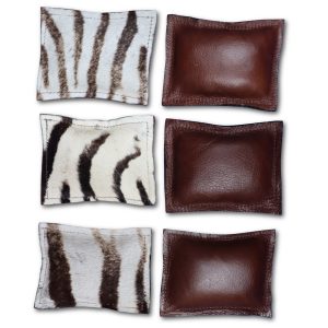 Zebra Skin Bean Bag Paper Weights