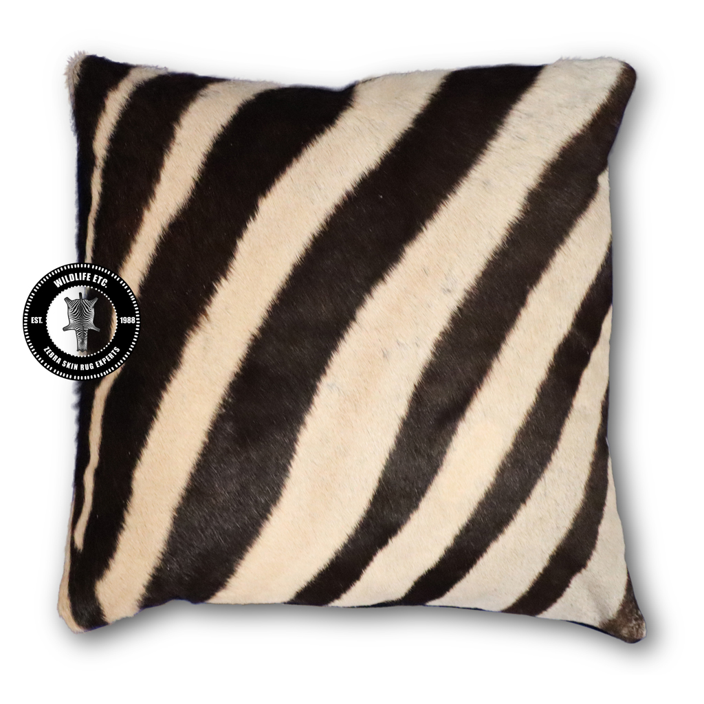 Zebra Skin Pillow 18 x 18 inches