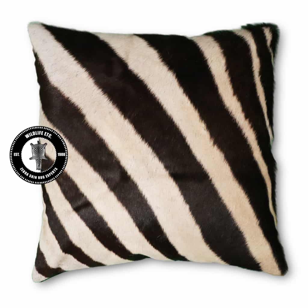 Zebra Skin Pillow 18 x 18 inches – Wildlife Etc