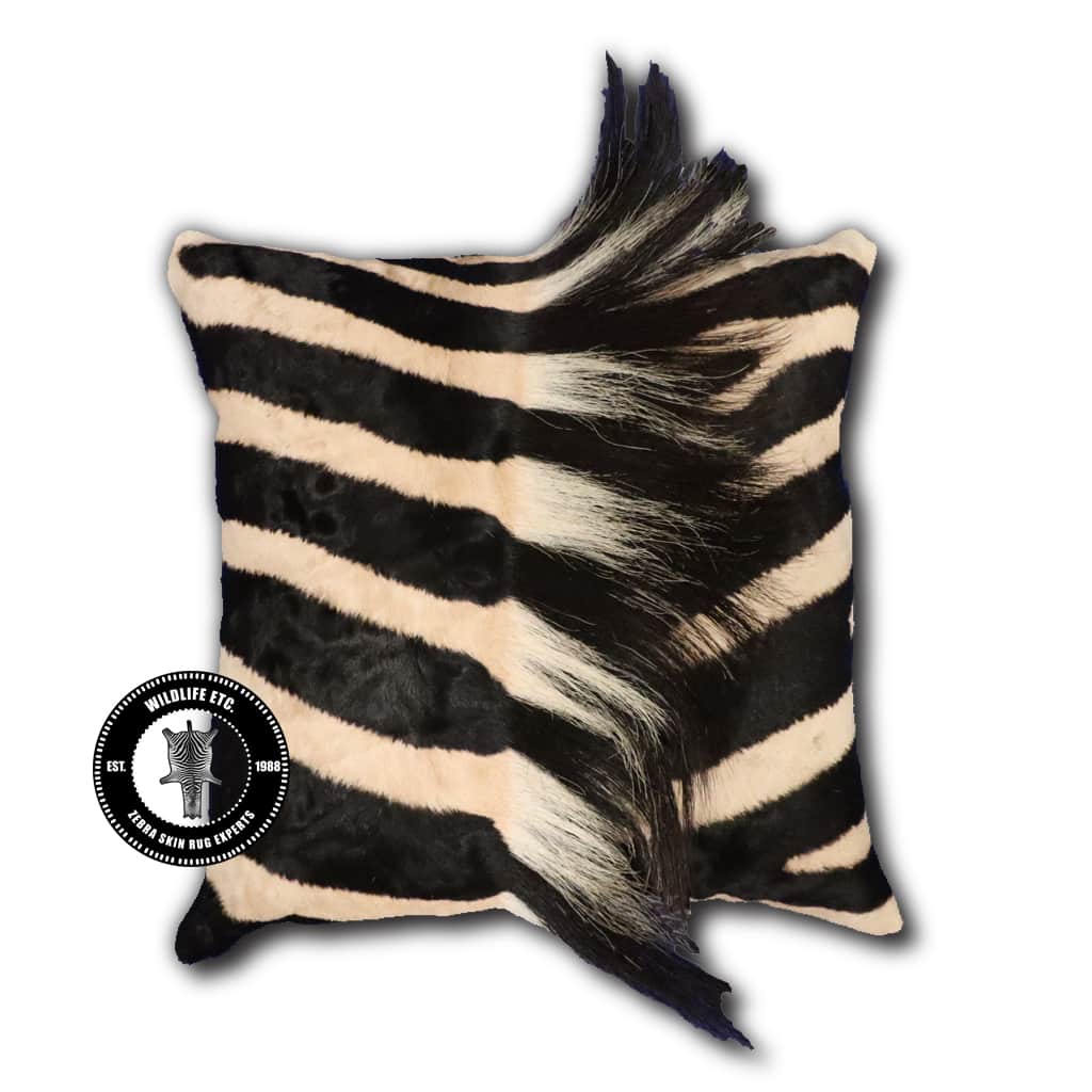 Zebra Skin Pillows Wildlife Etc