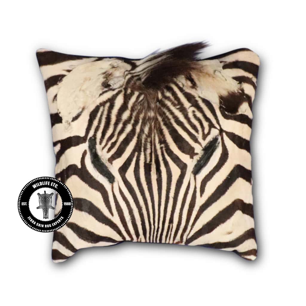 Zebra Skin Pillow 18 x 18 inches – Wildlife Etc